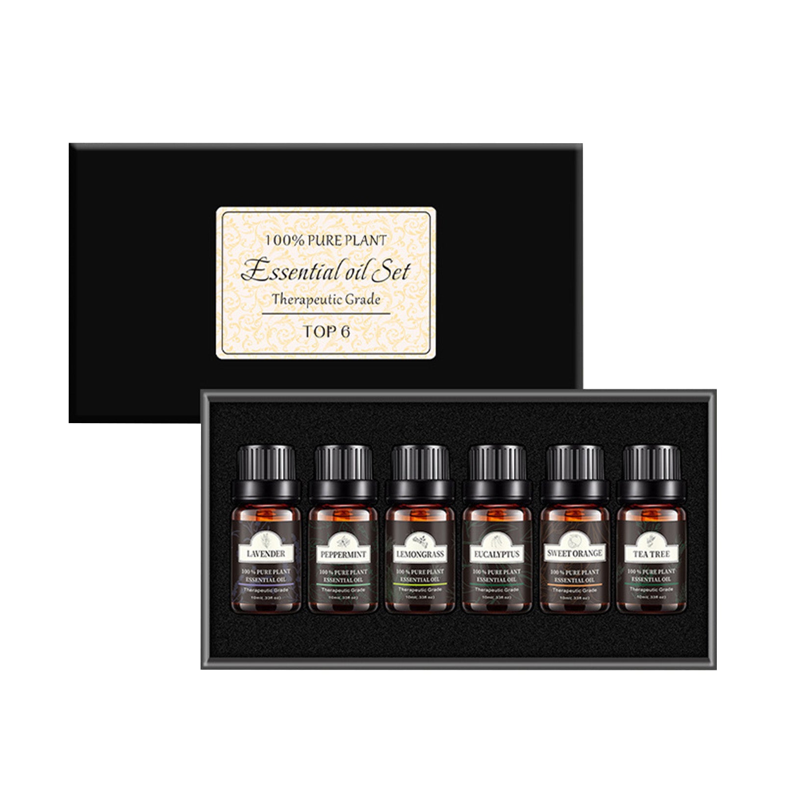 Ätherisches Öl-Set 10 ml Ätherische Pflanzenextrakte für Aromatherapie