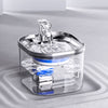 Haustier-Wasserspender aus Edelstahl mit automatischer Zirkulation und integriertem Filter