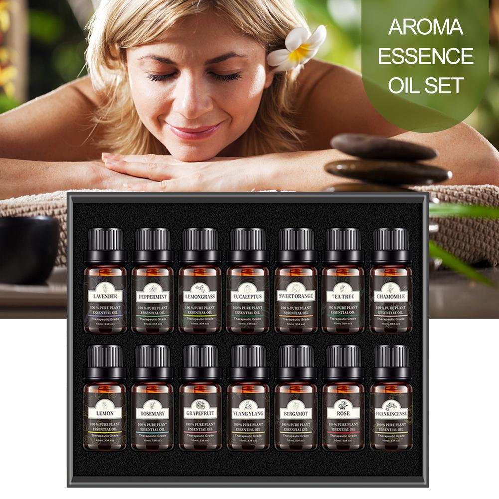 Ätherisches Öl-Set 10 ml Ätherische Pflanzenextrakte für Aromatherapie